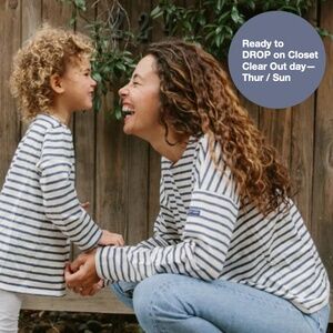 Jenni Kayne X Saint James dark blue Rue Drop Shoulder Tee M